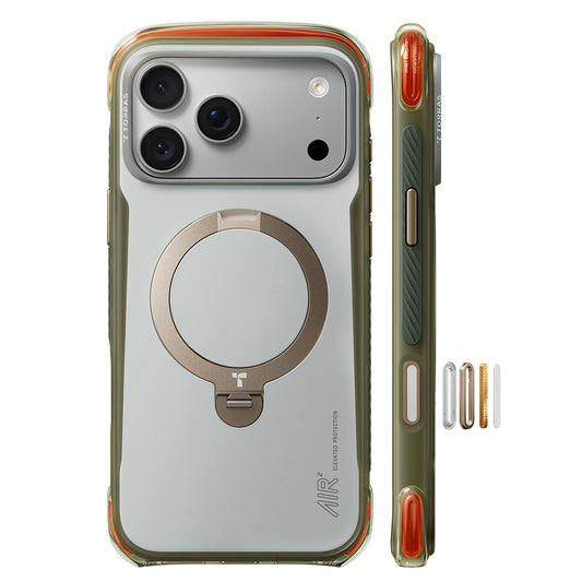 MagSafe-kuori Apple iPhone 18 Pro / 17 Pro:lle, Torras, Ostand Q3 Air Pro, Valkoinen