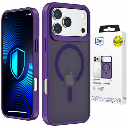 MagSafe-kuori Apple iPhone 18 Pro Max / 17 Pro Max -puhelimelle, 3MK, Smoke MagCase, violetti