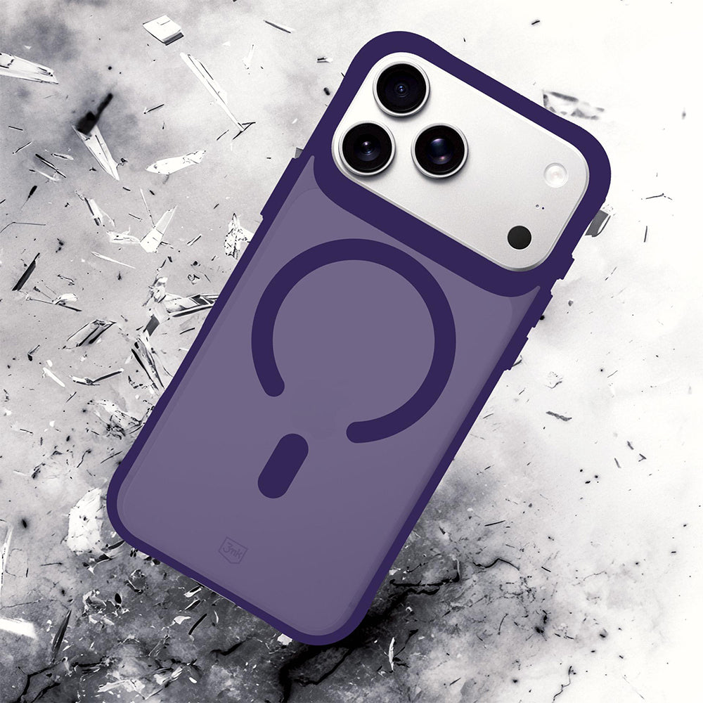 MagSafe-kuori Apple iPhone 18 Pro Max / 17 Pro Max -puhelimelle, 3MK, Smoke MagCase, violetti