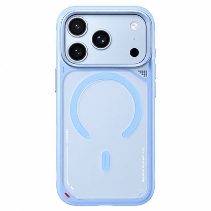 MagSafe-kuori Apple iPhone 18 Pro Max / 17 Pro Max -puhelimelle, Blueo, lämpöä haihduttava jalusta, satiininsininen