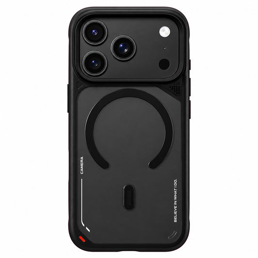 MagSafe-kuori Apple iPhone 18 Pro Max / 17 Pro Max -puhelimelle, Blueo, lämpöä haihduttava jalusta, satiinimusta