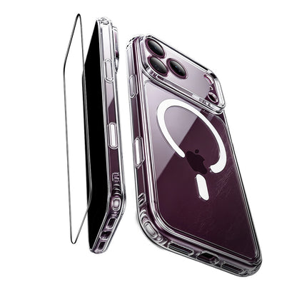 MagSafe-kuori Apple iPhone 18 Pro Max / 17 Pro Max, ESR, Classic Hybrid näytönsuojalla, läpinäkyvä