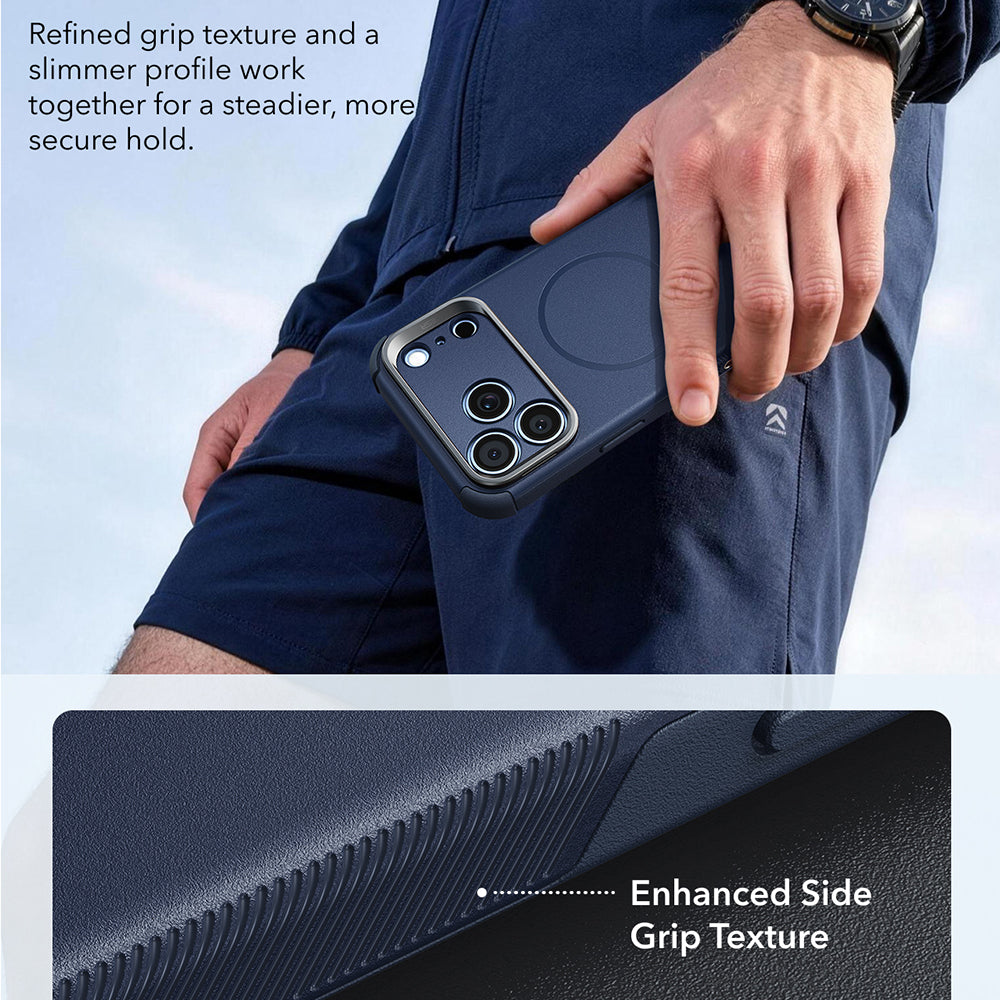 MagSafe Case for Apple iPhone 18 Pro Max / 17 Pro Max, ESR, Cyber Armor Kickstand, Blue