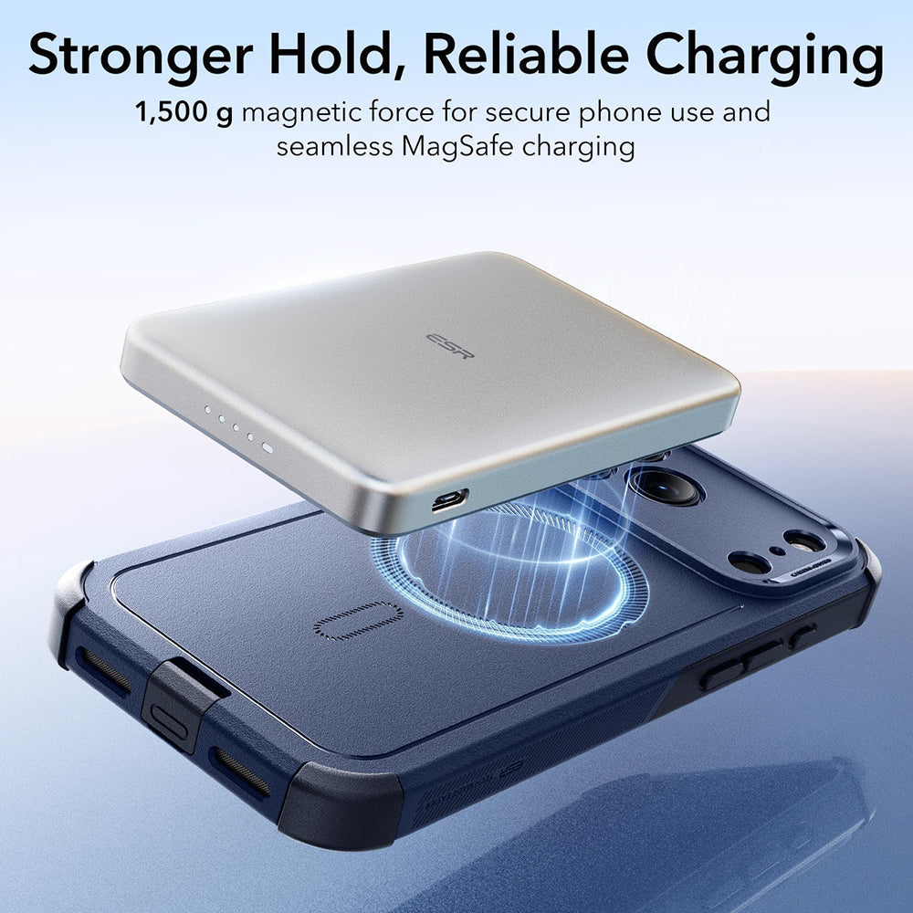 MagSafe-kuori Apple iPhone 18 Pro Max / 17 Pro Max, ESR, Cyber, Laivastonsininen