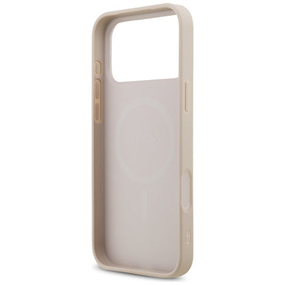 MagSafe-kuori Apple iPhone 18 Pro Max / 17 Pro Max, Guess, 4G Small and Classic, Vaaleanpunainen