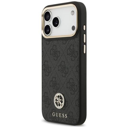 MagSafe-kuori Apple iPhone 18 Pro Max / 17 Pro Max -puhelimelle, Guess, 4G Strass Logo, musta