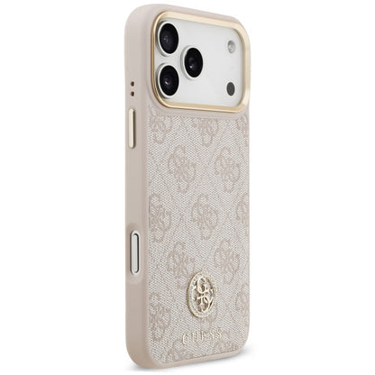 MagSafe Case for Apple iPhone 18 Pro Max / 17 Pro Max, Guess, 4G Strass Logo, Pink