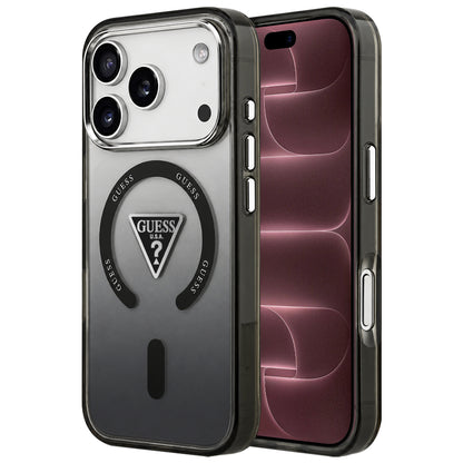 MagSafe-kuori Apple iPhone 18 Pro Max / 17 Pro Max -puhelimelle, Guess, IML Gradient Triangle Logo, musta