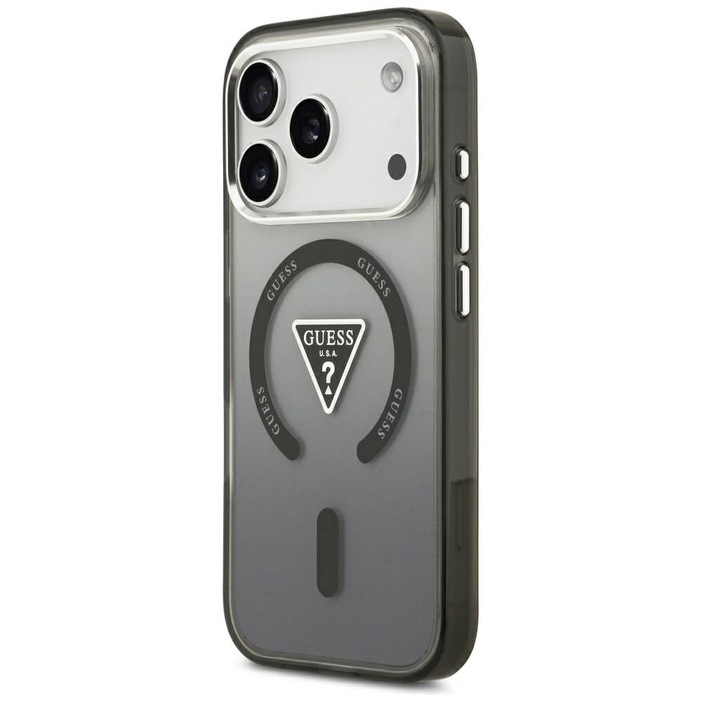 MagSafe-kuori Apple iPhone 18 Pro Max / 17 Pro Max -puhelimelle, Guess, IML Gradient Triangle Logo, musta