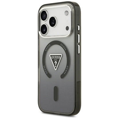 MagSafe-kuori Apple iPhone 18 Pro Max / 17 Pro Max -puhelimelle, Guess, IML Gradient Triangle Logo, musta