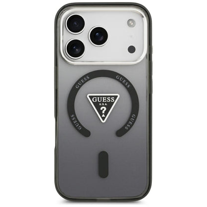 MagSafe-kuori Apple iPhone 18 Pro Max / 17 Pro Max -puhelimelle, Guess, IML Gradient Triangle Logo, musta