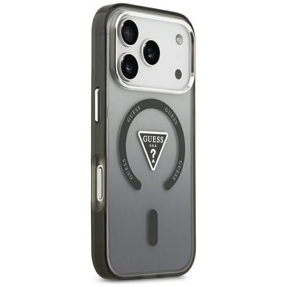 MagSafe-kuori Apple iPhone 18 Pro Max / 17 Pro Max -puhelimelle, Guess, IML Gradient Triangle Logo, musta