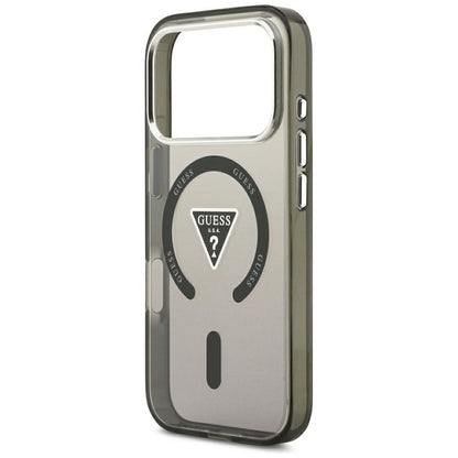 MagSafe-kuori Apple iPhone 18 Pro Max / 17 Pro Max -puhelimelle, Guess, IML Gradient Triangle Logo, musta