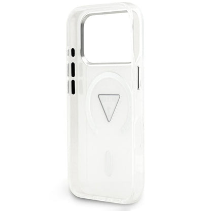 MagSafe-kuori Apple iPhone 18 Pro Max / 17 Pro Max -puhelimelle, Guess, IML Gradient Triangle Logo, läpinäkyvä