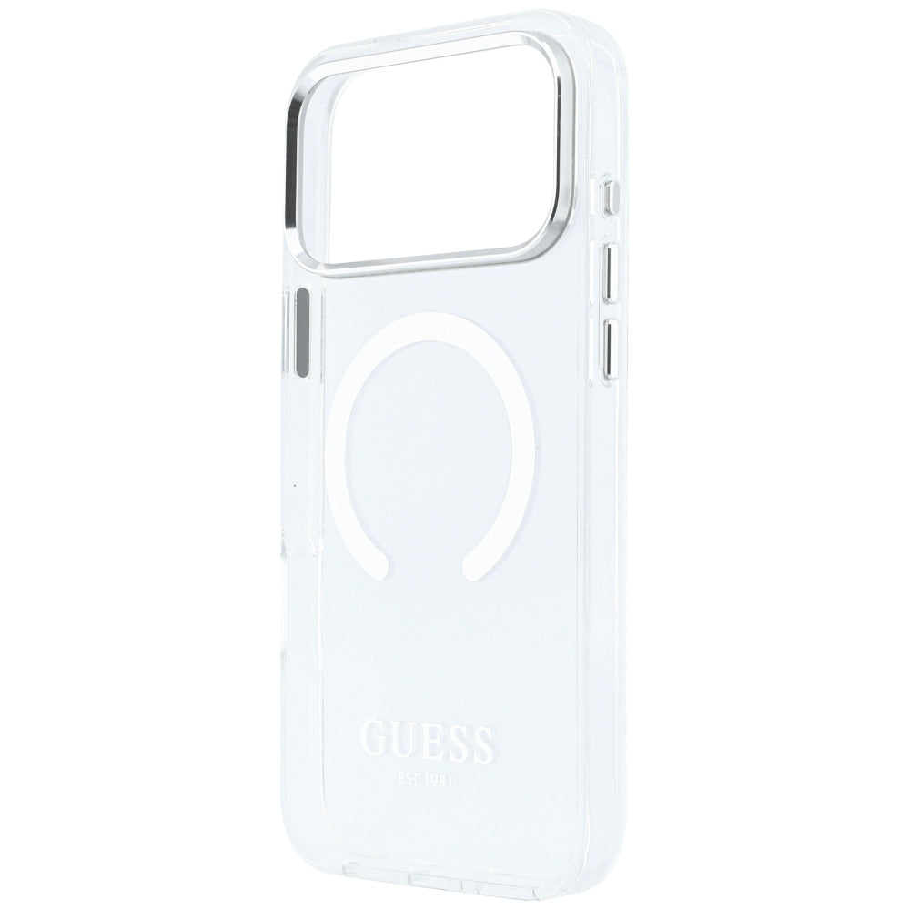 MagSafe-kuori Apple iPhone 18 Pro Max / 17 Pro Max, Guess, Metal Outline, Hopea