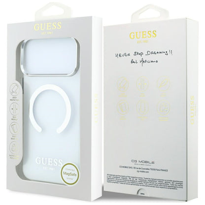 MagSafe-kuori Apple iPhone 18 Pro Max / 17 Pro Max, Guess, Metal Outline, Hopea