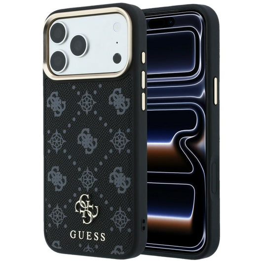 MagSafe-kuori Apple iPhone 18 Pro Max / 17 Pro Max, Guess, Peony 4G Pieni Logo, Musta