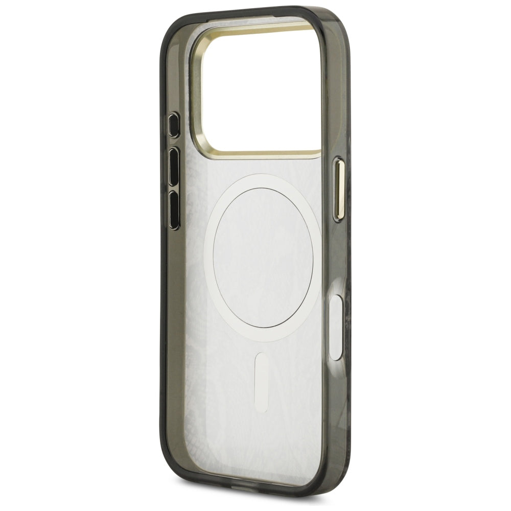 MagSafe-kuori Apple iPhone 18 Pro Max / 17 Pro Max -puhelimelle, Guess, Python-kuvio, musta