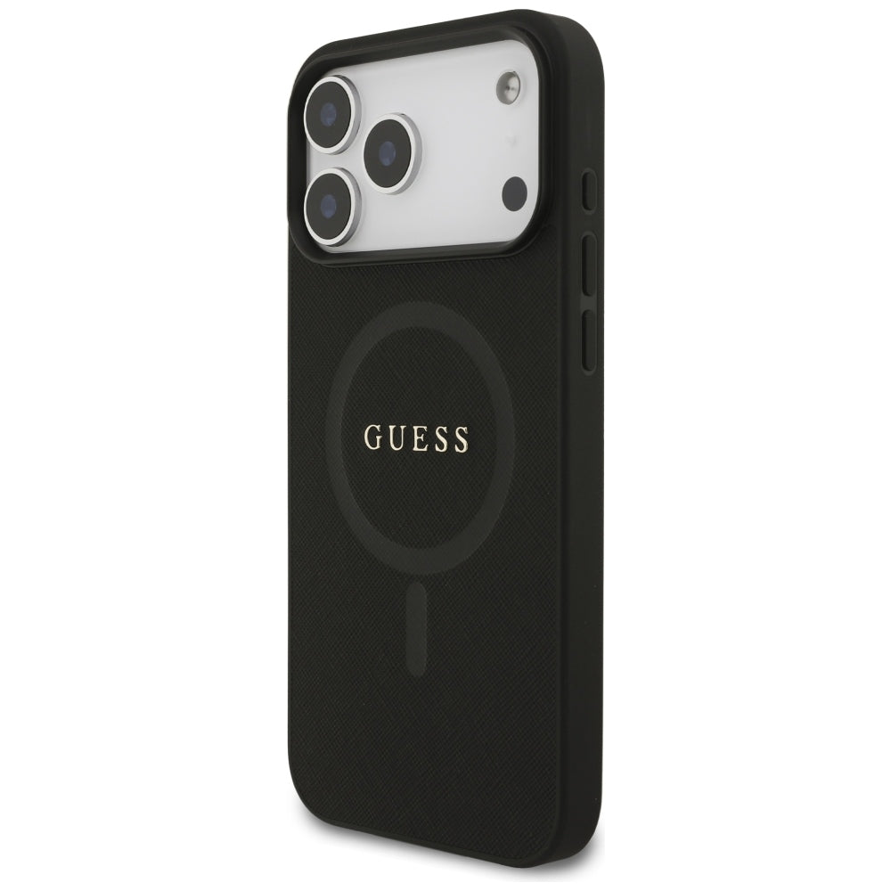 MagSafe-kuori Apple iPhone 18 Pro Max / 17 Pro Max, Guess, Saffiano, Musta