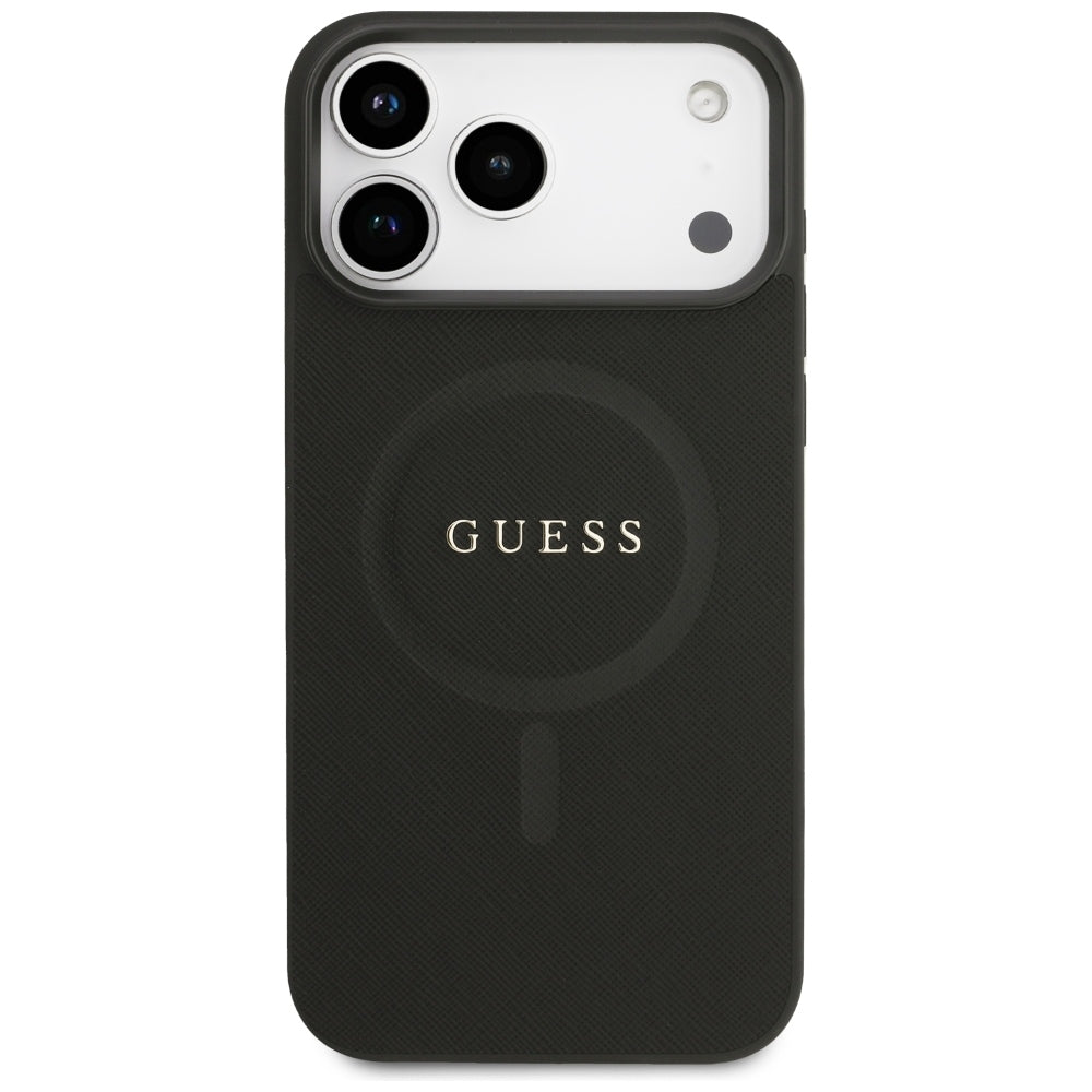 MagSafe-kuori Apple iPhone 18 Pro Max / 17 Pro Max, Guess, Saffiano, Musta