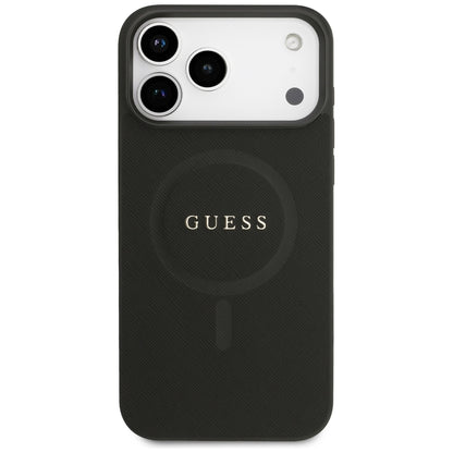 MagSafe-kuori Apple iPhone 18 Pro Max / 17 Pro Max, Guess, Saffiano, Musta