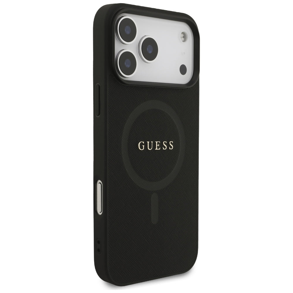 MagSafe-kuori Apple iPhone 18 Pro Max / 17 Pro Max, Guess, Saffiano, Musta