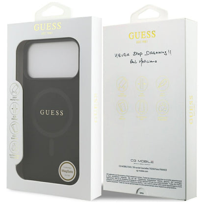 MagSafe-kuori Apple iPhone 18 Pro Max / 17 Pro Max, Guess, Saffiano, Musta