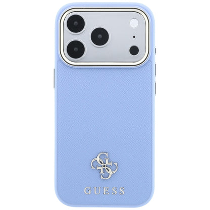 MagSafe-kuori Apple iPhone 18 Pro Max / 17 Pro Max, Guess, Saffiano Small 4G Classic, Bleu