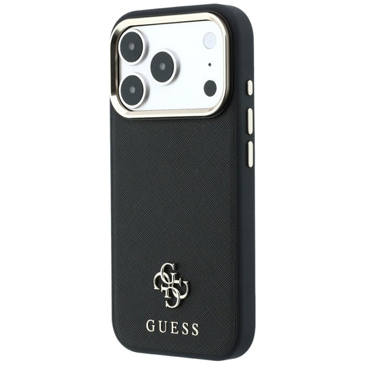 MagSafe-kuori Apple iPhone 18 Pro Max / 17 Pro Max, Guess, Saffiano Small 4G Classic, Musta