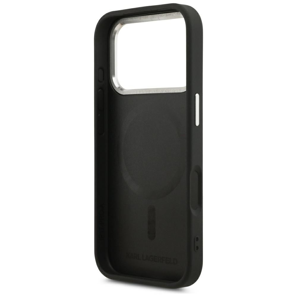 MagSafe-kuori Apple iPhone 18 Pro Max / 17 Pro Max, Karl Lagerfeld, EMB. Ring Karl RSG Logo, Musta