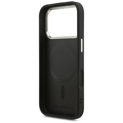 MagSafe-kuori Apple iPhone 18 Pro Max / 17 Pro Max, Karl Lagerfeld, EMB. Ring Karl RSG Logo, Musta