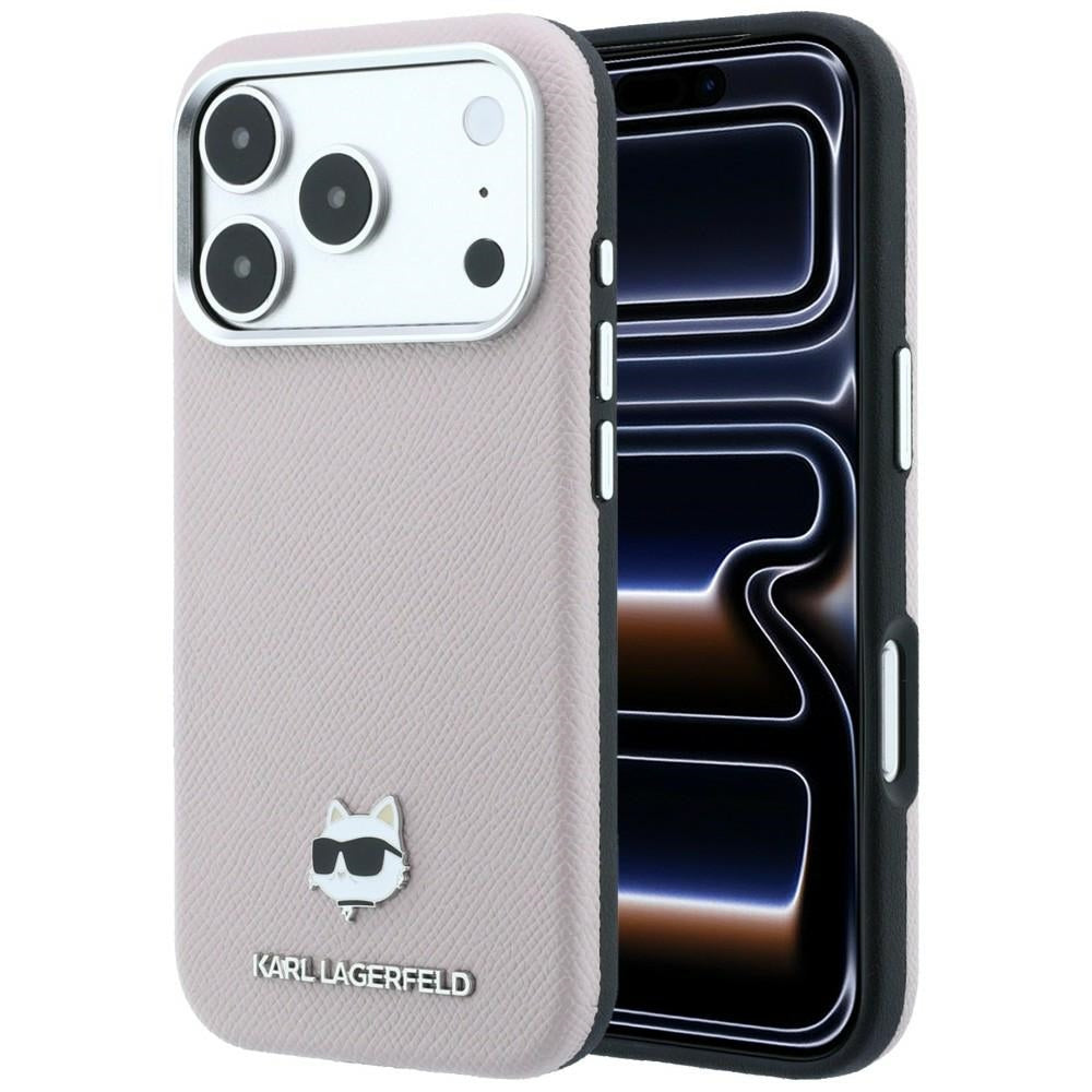 MagSafe-kuori Apple iPhone 18 Pro Max / 17 Pro Max, Karl Lagerfeld, Karkea Choupette-pää, Vaaleanpunainen