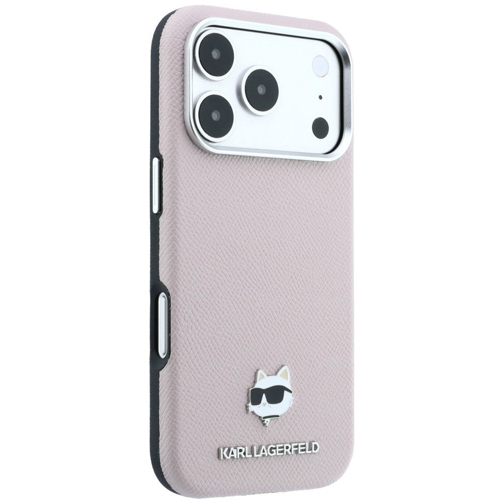 MagSafe-kuori Apple iPhone 18 Pro Max / 17 Pro Max, Karl Lagerfeld, Karkea Choupette-pää, Vaaleanpunainen