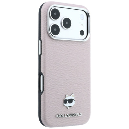 MagSafe-kuori Apple iPhone 18 Pro Max / 17 Pro Max, Karl Lagerfeld, Karkea Choupette-pää, Vaaleanpunainen