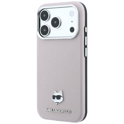 MagSafe-kuori Apple iPhone 18 Pro Max / 17 Pro Max, Karl Lagerfeld, Karkea Choupette-pää, Vaaleanpunainen