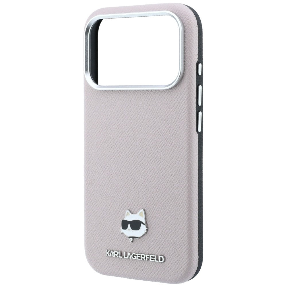 MagSafe-kuori Apple iPhone 18 Pro Max / 17 Pro Max, Karl Lagerfeld, Karkea Choupette-pää, Vaaleanpunainen