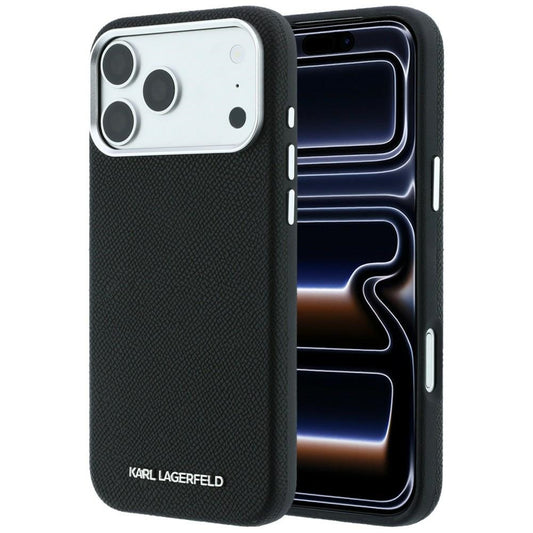 MagSafe-kuori Apple iPhone 18 Pro Max / 17 Pro Max, Karl Lagerfeld, Karkea Pitkä Logo, Musta