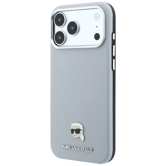 MagSafe-kuori Apple iPhone 18 Pro Max / 17 Pro Max, Karl Lagerfeld, Karhennettu Karl Head's Metal, Harmaa