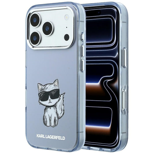 MagSafe-kuori Apple iPhone 18 Pro Max / 17 Pro Max, Karl Lagerfeld, IML Choupette Body Sketch Print, Sininen