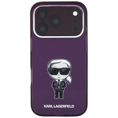 MagSafe-kuori Apple iPhone 18 Pro Max / 17 Pro Max, Karl Lagerfeld, IML Ikonik Sketch Print, Viininpunainen