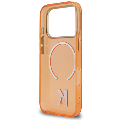 MagSafe-kuori Apple iPhone 18 Pro Max / 17 Pro Max -puhelimelle, Karl Lagerfeld, IML Karl Head -logo, oranssi