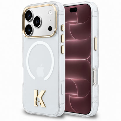MagSafe-kuori Apple iPhone 18 Pro Max / 17 Pro Max -puhelimelle, Karl Lagerfeld, IML Karl Head -logo, läpinäkyvä