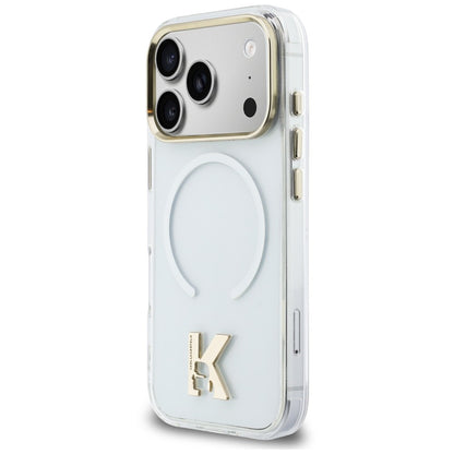 MagSafe-kuori Apple iPhone 18 Pro Max / 17 Pro Max -puhelimelle, Karl Lagerfeld, IML Karl Head -logo, läpinäkyvä
