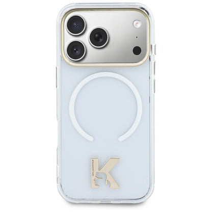 MagSafe-kuori Apple iPhone 18 Pro Max / 17 Pro Max -puhelimelle, Karl Lagerfeld, IML Karl Head -logo, läpinäkyvä