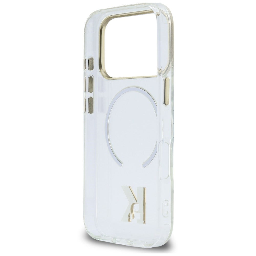 MagSafe-kuori Apple iPhone 18 Pro Max / 17 Pro Max -puhelimelle, Karl Lagerfeld, IML Karl Head -logo, läpinäkyvä
