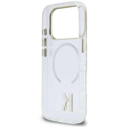 MagSafe-kuori Apple iPhone 18 Pro Max / 17 Pro Max -puhelimelle, Karl Lagerfeld, IML Karl Head -logo, läpinäkyvä