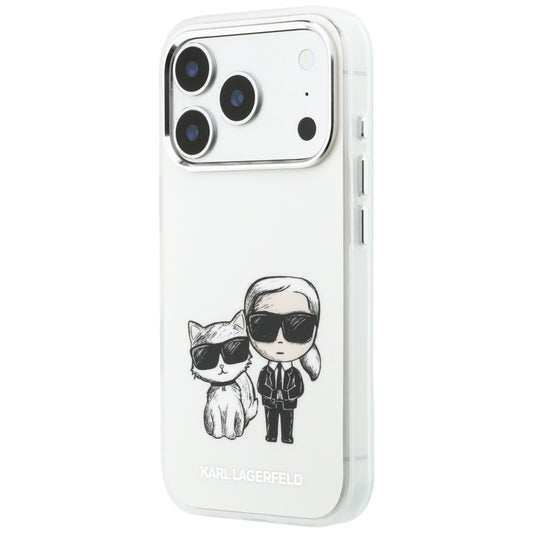 MagSafe-kuori Apple iPhone 18 Pro Max / 17 Pro Max, Karl Lagerfeld, IML KC Bodies Sketch Print, beige