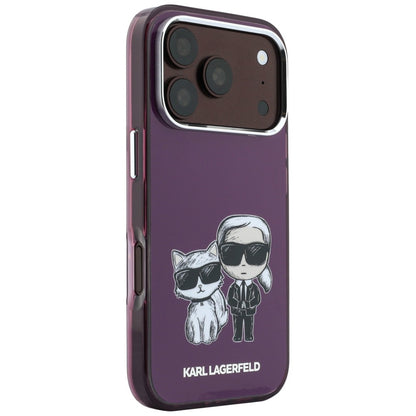 MagSafe-kuori Apple iPhone 18 Pro Max / 17 Pro Max, Karl Lagerfeld, IML KC Bodies Sketch Print, Viininpunainen
