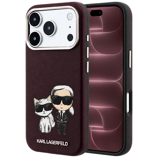 MagSafe-kuori Apple iPhone 18 Pro Max / 17 Pro Max, Karl Lagerfeld, KC Bodies Sketch, Viininpunainen