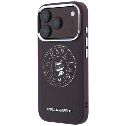 MagSafe-kuori Apple iPhone 18 Pro Max / 17 Pro Max, Karl Lagerfeld, Point and Choupette Sketch, Viininpunainen